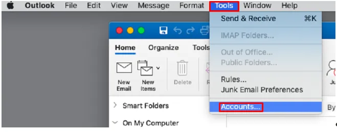 Apple Mac Microsoft Outlook 365 Tools Accounts