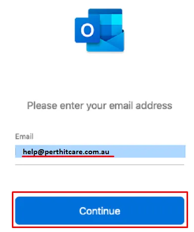 Apple Mac Microsoft Outlook 365 enter email address