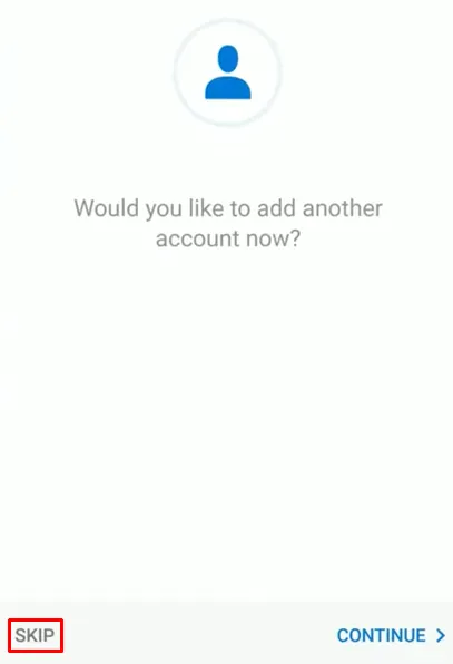 Android Microsoft Outlook 365 add another account