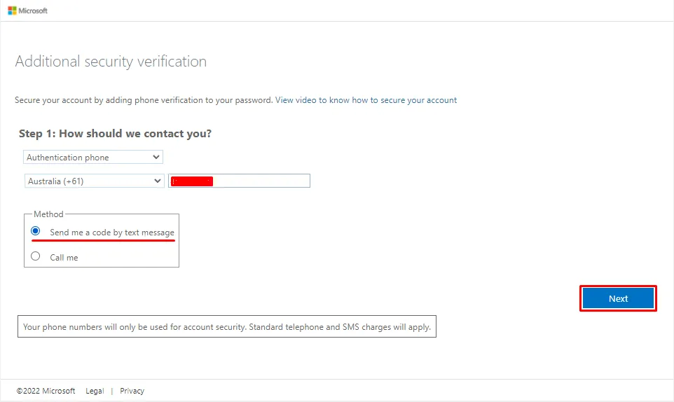 Microsoft Outlook 365 online exchange additional security verification